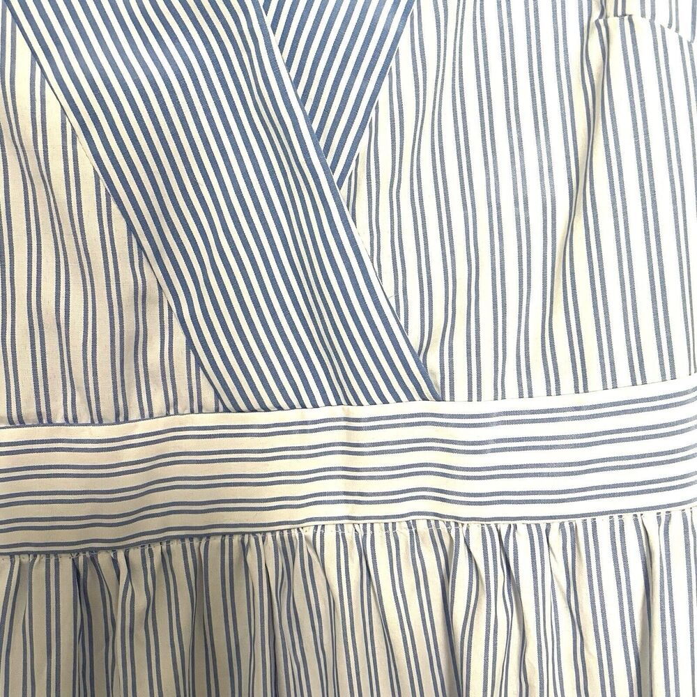 Maison Tara Blue and White Striped Maxi Dress - Picture 5 of 15